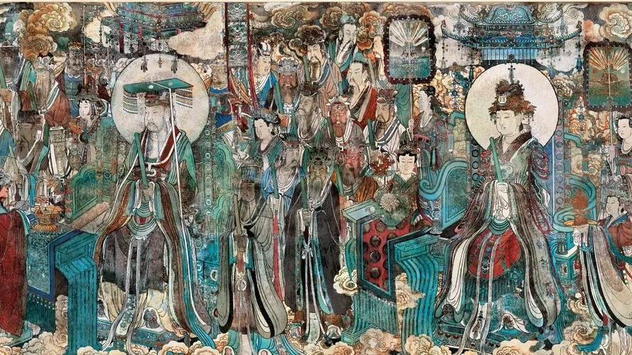 【Court Assembling in Paradise】CHAO YUAN TU, YongLe Palace Murals, The Celestial Panorama