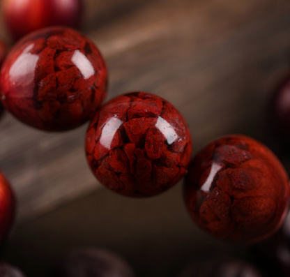 The Crimson Elixir Talisman: Cinnabar Essence Bracelet