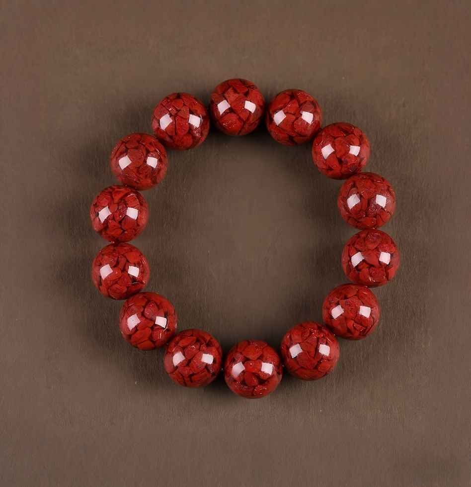 The Crimson Elixir Talisman: Cinnabar Essence Bracelet