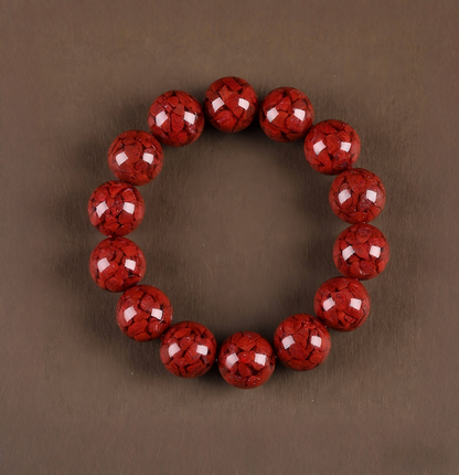 The Crimson Elixir Talisman: Cinnabar Essence Bracelet