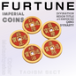 [5 Emperors Coin Set] Vermilion copper coin; taoist divination tool; lucky Furtune coins