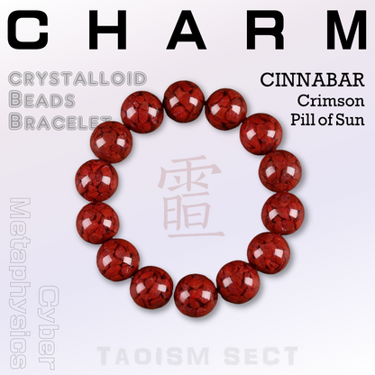 The Crimson Elixir Talisman: Cinnabar Essence Bracelet