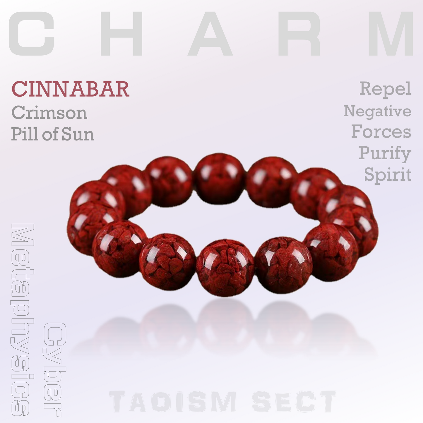 The Crimson Elixir Talisman: Cinnabar Essence Bracelet