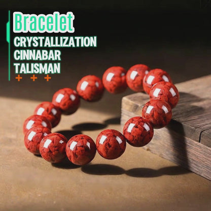 The Crimson Elixir Talisman: Cinnabar Essence Bracelet